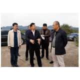 省环保厅来石现场踏勘石门电厂三期选址