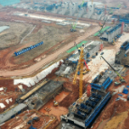 澧水航道建设项目青山枢纽工程新春复工 开足马力抢抓建设