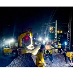 陕煤石门铁路专用线引入焦柳铁路线路拨接顺利开通