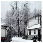 组图 | 石门：银装素裹 东山峰美成童话