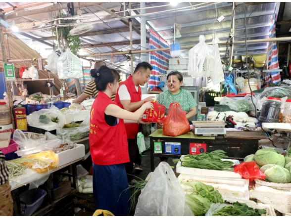 石门县市场服务中心：开展“清凉满市场，文明伴我行”文明实践活动 