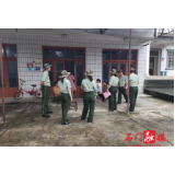 竹园塔社区开展防汛、治安巡逻