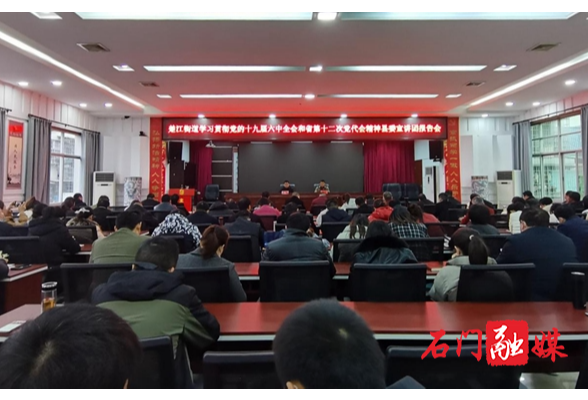 楚江街道：召开十九届六中全会精神宣讲会