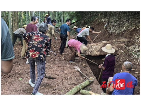 维新镇：高温清渠保丰收 干群同心护良田