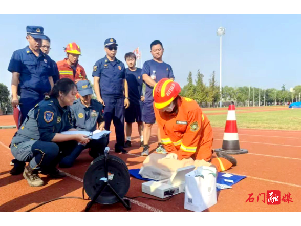 易家渡镇代表石门县参加常德市第三届乡镇应急能力比武荣获第一名