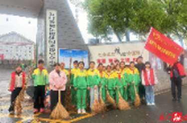 楚江街道闫家溶社区：开展爱国卫生月志愿服务活动