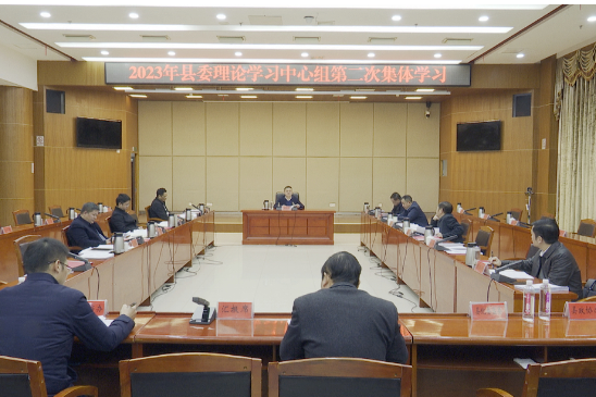 2023年县委理论学习中心组举行第2次集体学习