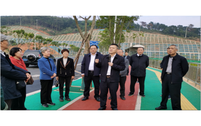 我县组织离退休干部参观项目建设成果