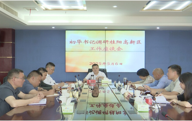 巫初华到桂阳高新区调研园区改革工作
