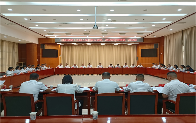 聚焦两会｜县十九届人大一次会议主席团第一次会议召开