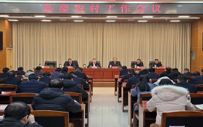 【快讯】县委农村工作会议召开