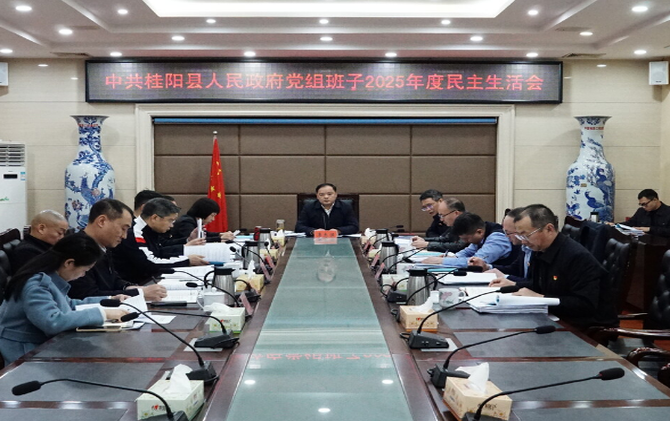 县政府党组班子召开2025年度民主生活会
