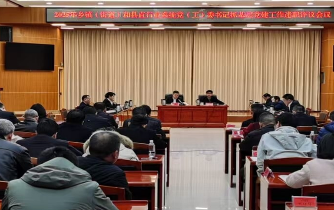 2025年度乡镇（街道）和县直行业系统党（工）委书记抓基层党建工作述职评议会议召开