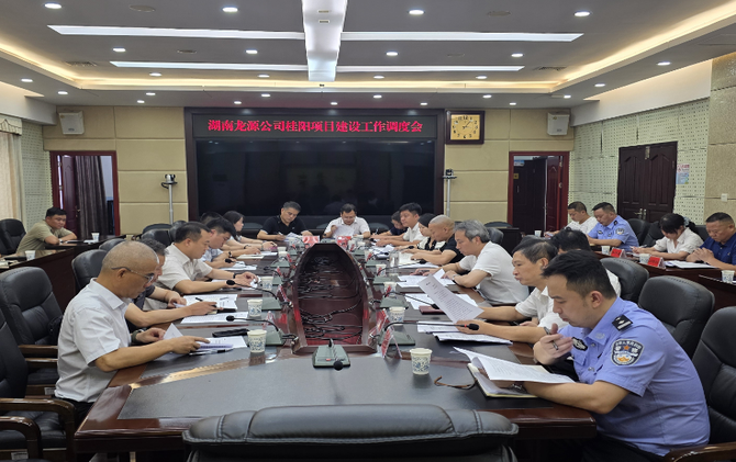 湖南龙源公司桂阳项目建设工作调度会召开