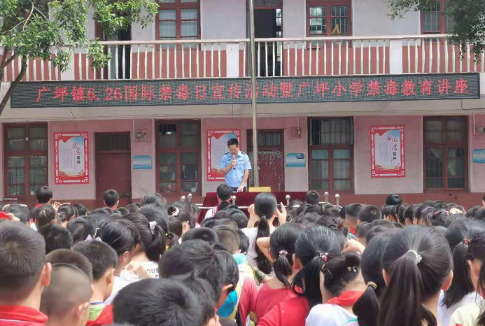 广坪镇中心小学：举行禁毒教育讲座