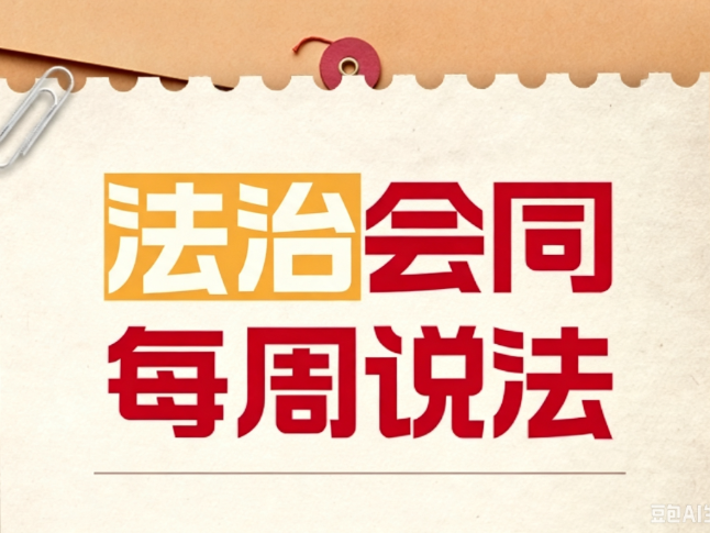 法治会同·每周说法 | 2026年8月（第30期）