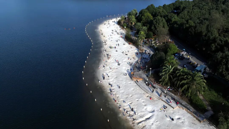 沙滩+暖阳！仙岭湖承包你的周末快乐~