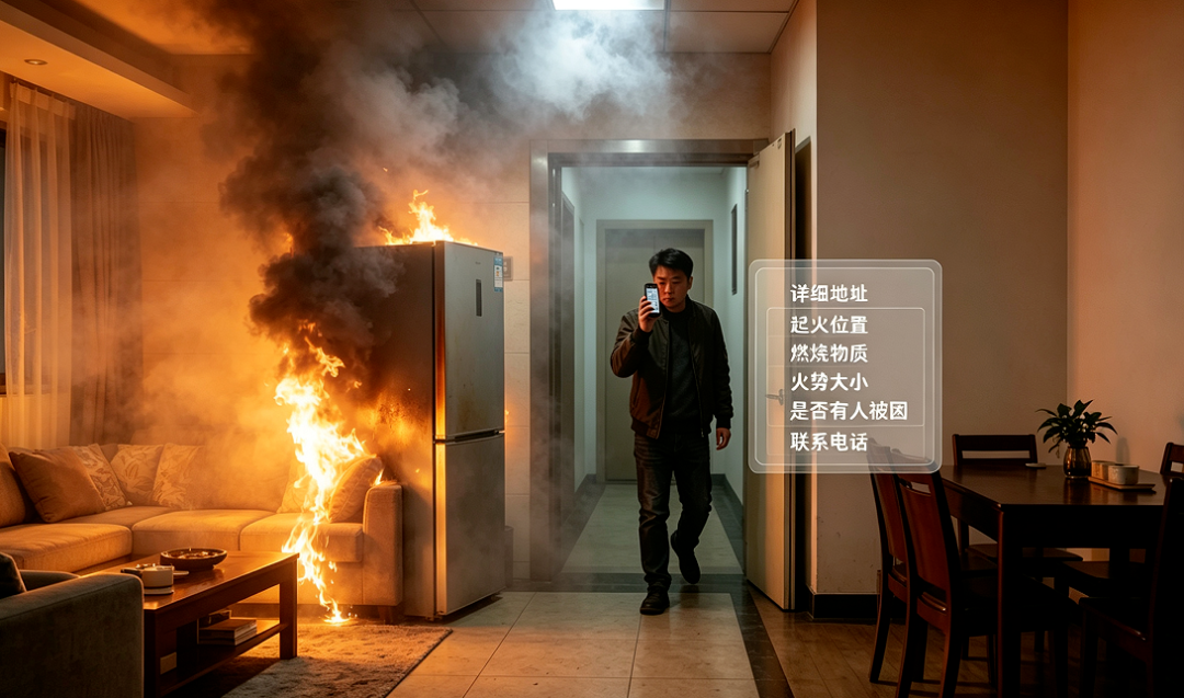 别等浓烟呛醒才看！火场保命的“第一反应”，90%的人都搞错了！