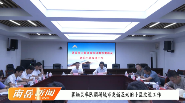 蒋炳炎率队调研城市更新及老旧小区改造工作
