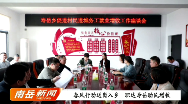 春风行动送岗入乡  职达寿岳助民增收