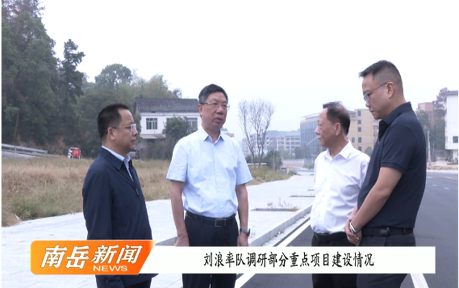 刘浪率队调研部分重点项目建设情况