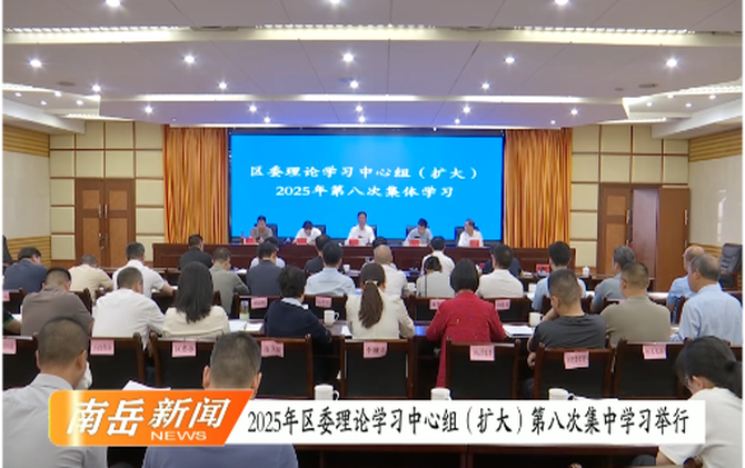 2025年区委理论学习中心组（扩大）第八次集中学习举行