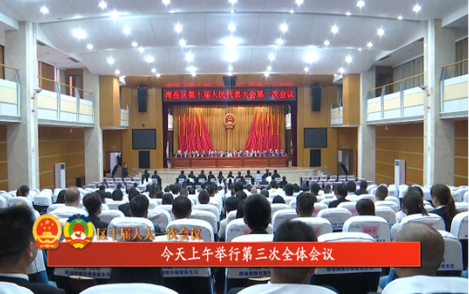 区十届人大一次会议 | 今天上午举行第三次全体会议 