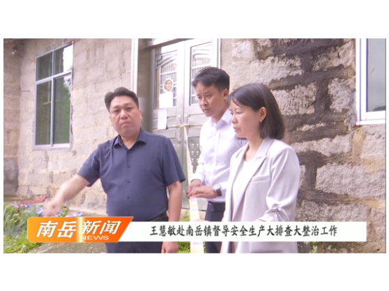 王慧敏赴南岳镇督导安全生产大排查大整治工作
