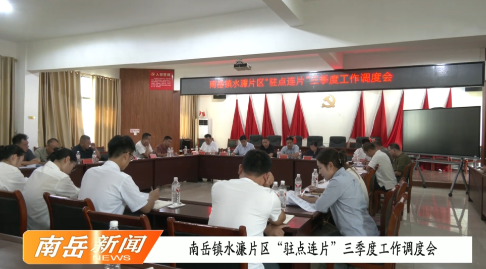 南岳镇水濂片区“驻点连片”三季度工作调度会