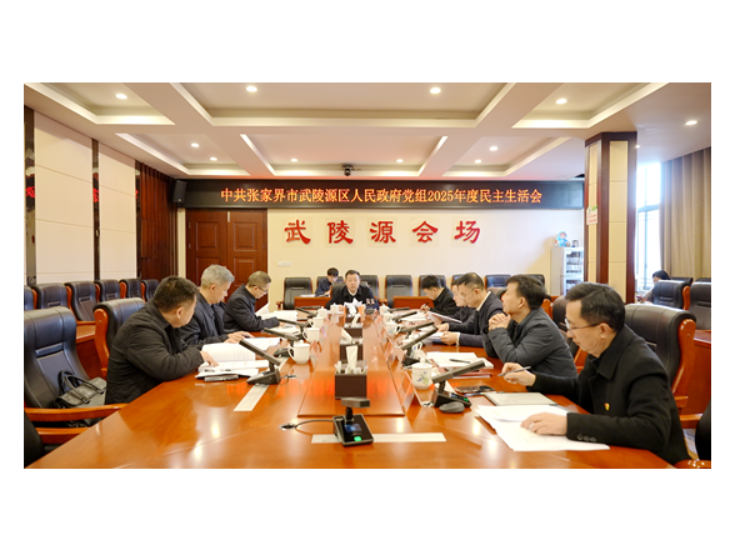武陵源区人民政府党组班子召开2025年度民主生活会