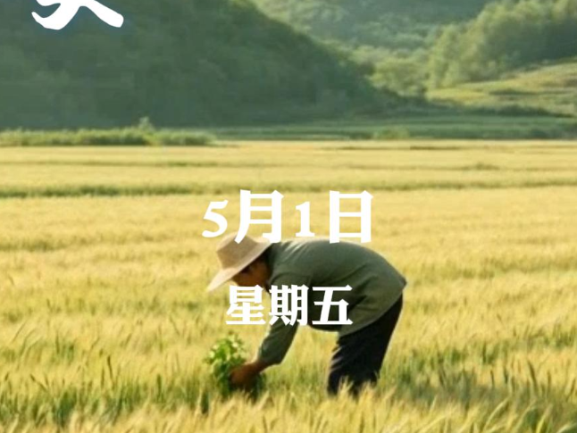 早安 | 5月1日