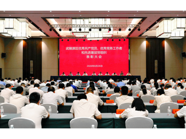 武陵源区召开“两优一先”表彰大会