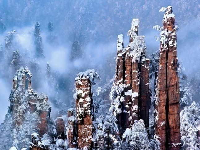 张家界武陵源开启冬季“错峰游”黄金期