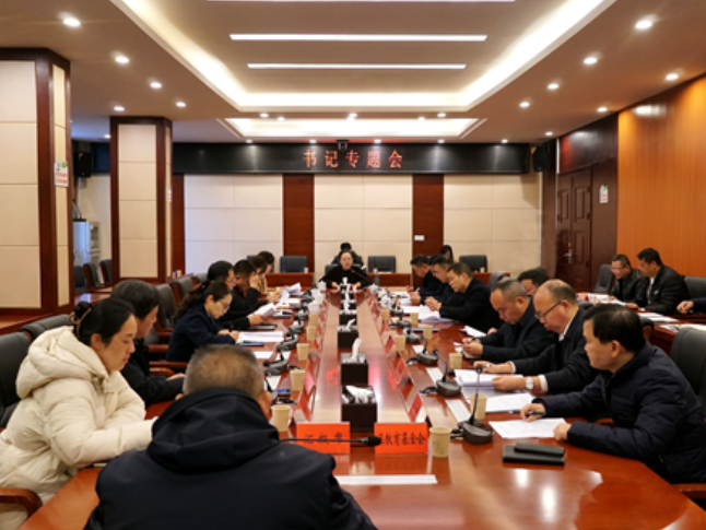 吴俞萍主持召开书记专题会