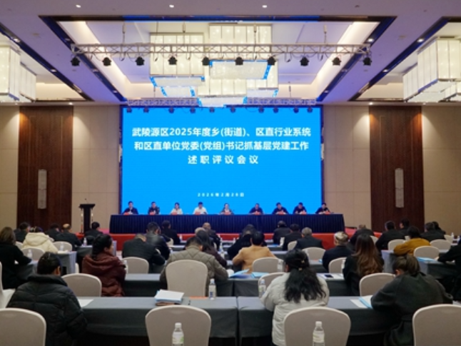 武陵源区召开2025年度乡（街道）、区直行业系统和区直单位党委（党组）书记抓基层党建工作述职评议会议