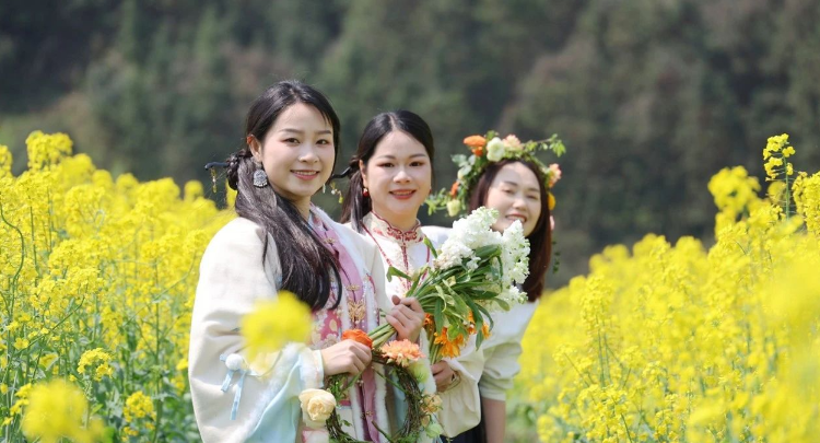 福地怀化•浪漫季|大美怀化 千亩油菜花盛开 为乡村振兴“景”上添彩