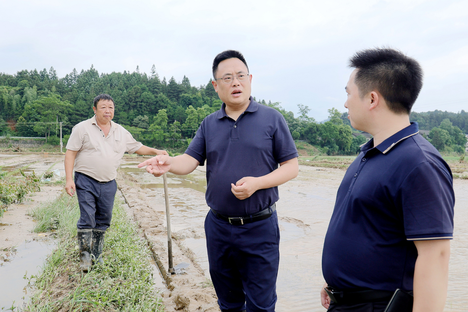 张克任深入乡镇调度防汛备汛及灾后恢复重建工作