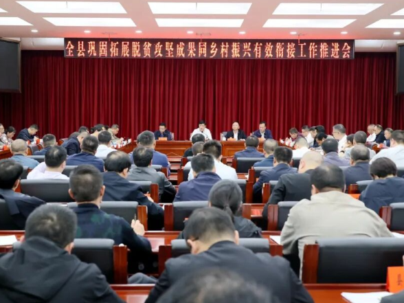 全县巩固拓展脱贫攻坚成果同乡村振兴有效衔接工作推进会召开