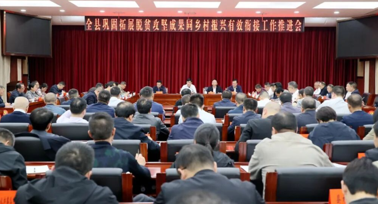 全县巩固拓展脱贫攻坚成果同乡村振兴有效衔接工作推进会召开
