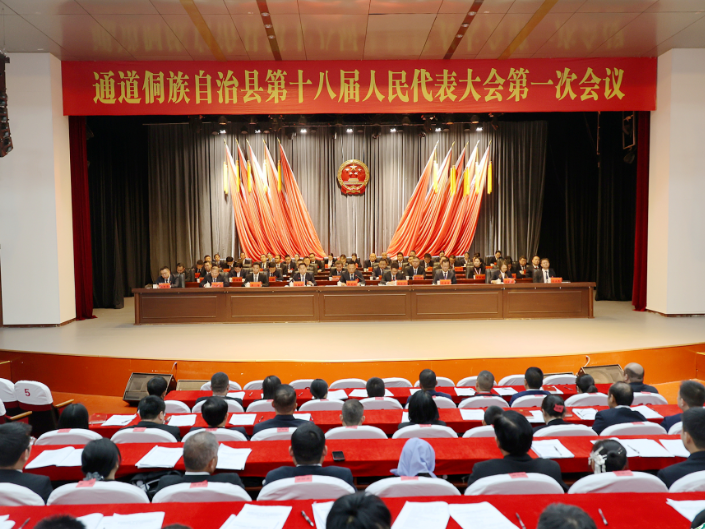 聚焦两会丨通道侗族自治县第十八届人民代表大会第一次会议胜利闭幕
