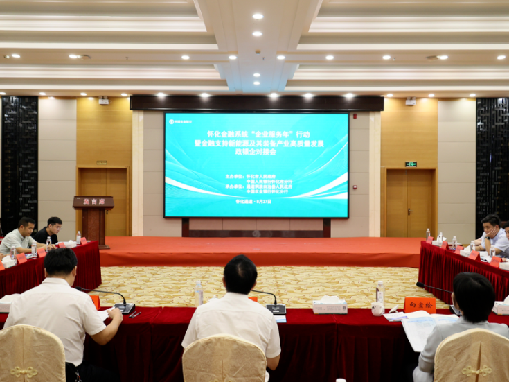 怀化市金融支持新能源及其装备产业高质量发展政银企对接会在通道召开
