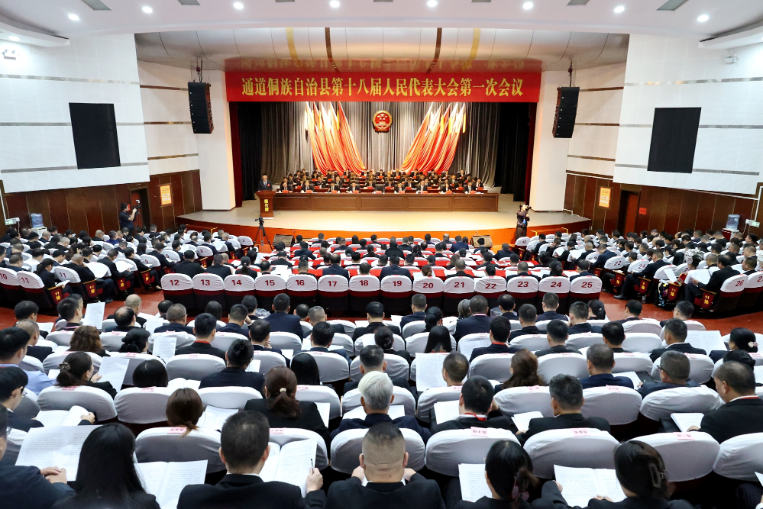 聚焦两会 | 通道侗族自治县第十八届人民代表大会第一次会议开幕