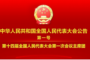 中華人民共和國全國人民代表大會公告