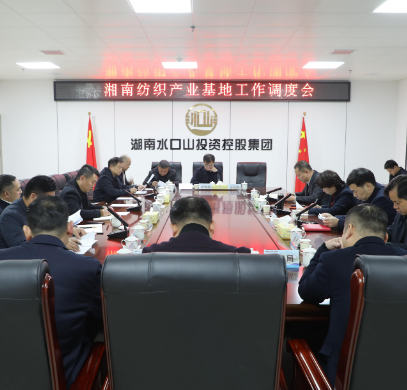 湘南纺织产业基地工作调度会召开 邓艳红参加