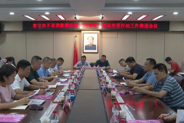 【视频】常宁剑指不良贷款 建设诚信高地