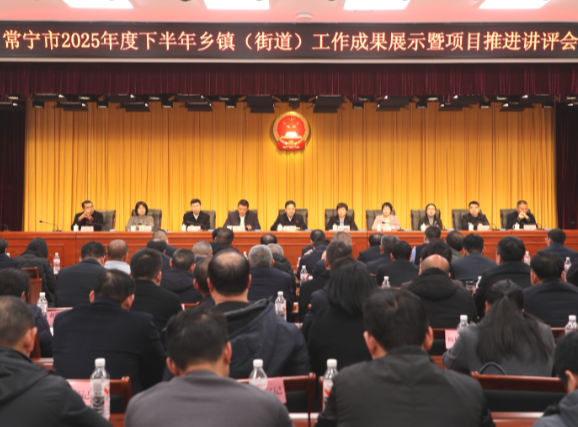 常宁市2025年度下半年乡镇（街道）工作成果展示暨项目推进讲评会召开
