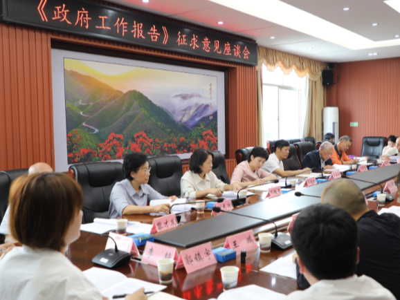 市政府召开《政府工作报告》征求意见座谈会