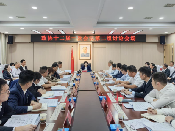 邓艳红参加市政协十二届一次会议第二组讨论