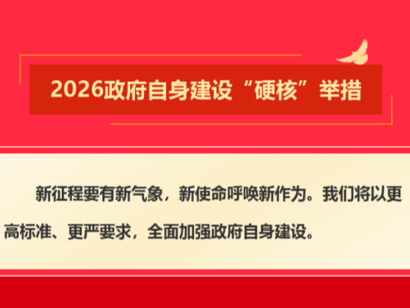 效能2026：政府自身建设“硬核”举措，让您更信赖！