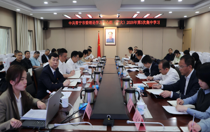 市委理论学习中心组（扩大）举行2026年第三次集体学习